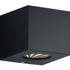 LED-seinävalaisin Trio Cordoba 90x100x105 mm mattamusta IP44