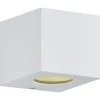 LED-seinävalaisin Trio Cordoba 90x100x105 mm mattavalkoinen IP44