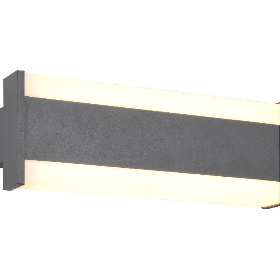 LED-seinävalaisin Trio Dawson, 30cm, antrasiitti