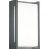 LED-seinävalaisin Trio Indus 129x233 mm antrasiitti IP54
