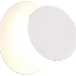 LED-seinävalaisin Trio Mio, pyöreä, mattavalkoinen