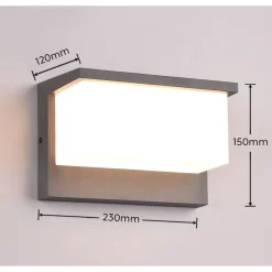 LED-seinävalaisin Trio Nestos, antrasiitti