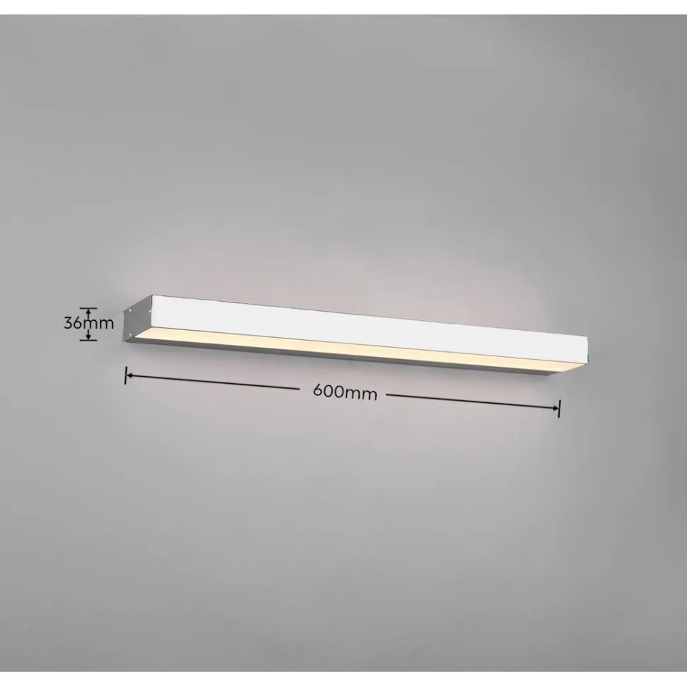 LED-seinävalaisin Trio Rocco H2O eri kokoja ja värejä