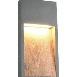 LED-seinävalaisin Trio Salmon, puu/antrasiitti