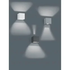 LED-seinävalaisin ulos Trio Adaja 80x80x80mm antrasiitti