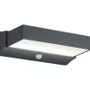 LED-seinävalaisin ulos Trio Cuando 70x232x135mm antrasiitti liiketunnistin