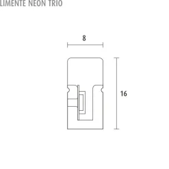 LED-silikoniprofiili Limente LED-Neon Trio 4000K 24V IP67 5m