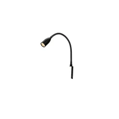 LED-sängynpäätyvalaisin Aneta Lighting Sensilo sensorilla himmennettävä musta