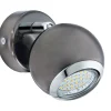 LED-Spottivalaisin Eglo Bimeda Ø7cm musta/nikkeli