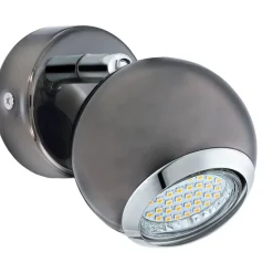 LED-Spottivalaisin Eglo Bimeda Ø7cm musta/nikkeli