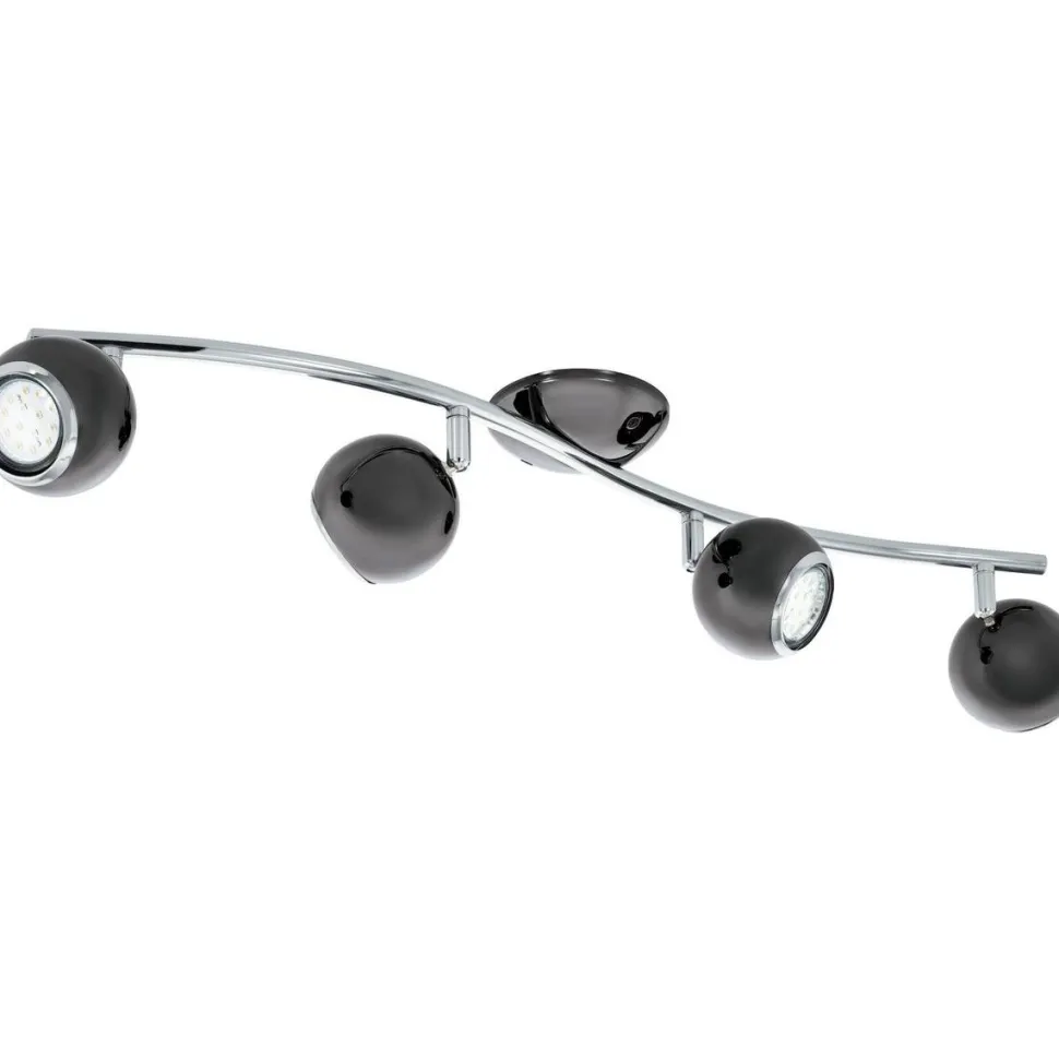 LED-Spottivalaisin Eglo Bimeda 4-osainen musta/nikkeli