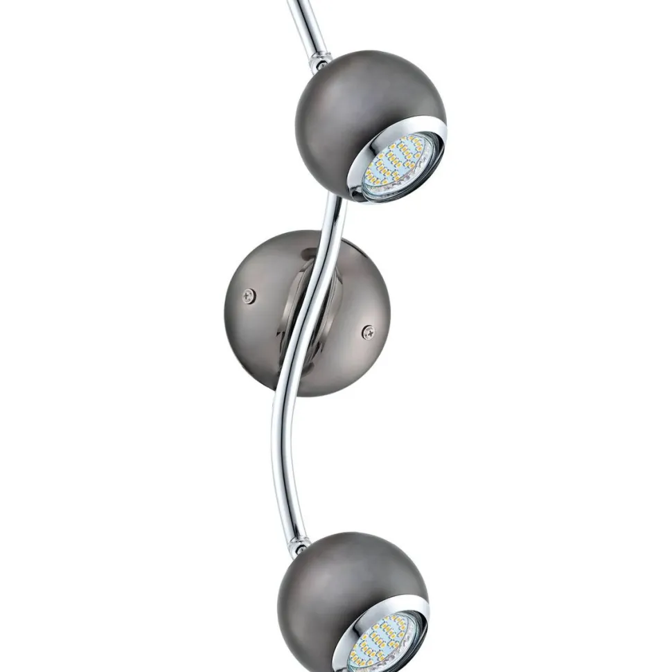 LED-Spottivalaisin Eglo Bimeda 2-osainen musta/nikkeli