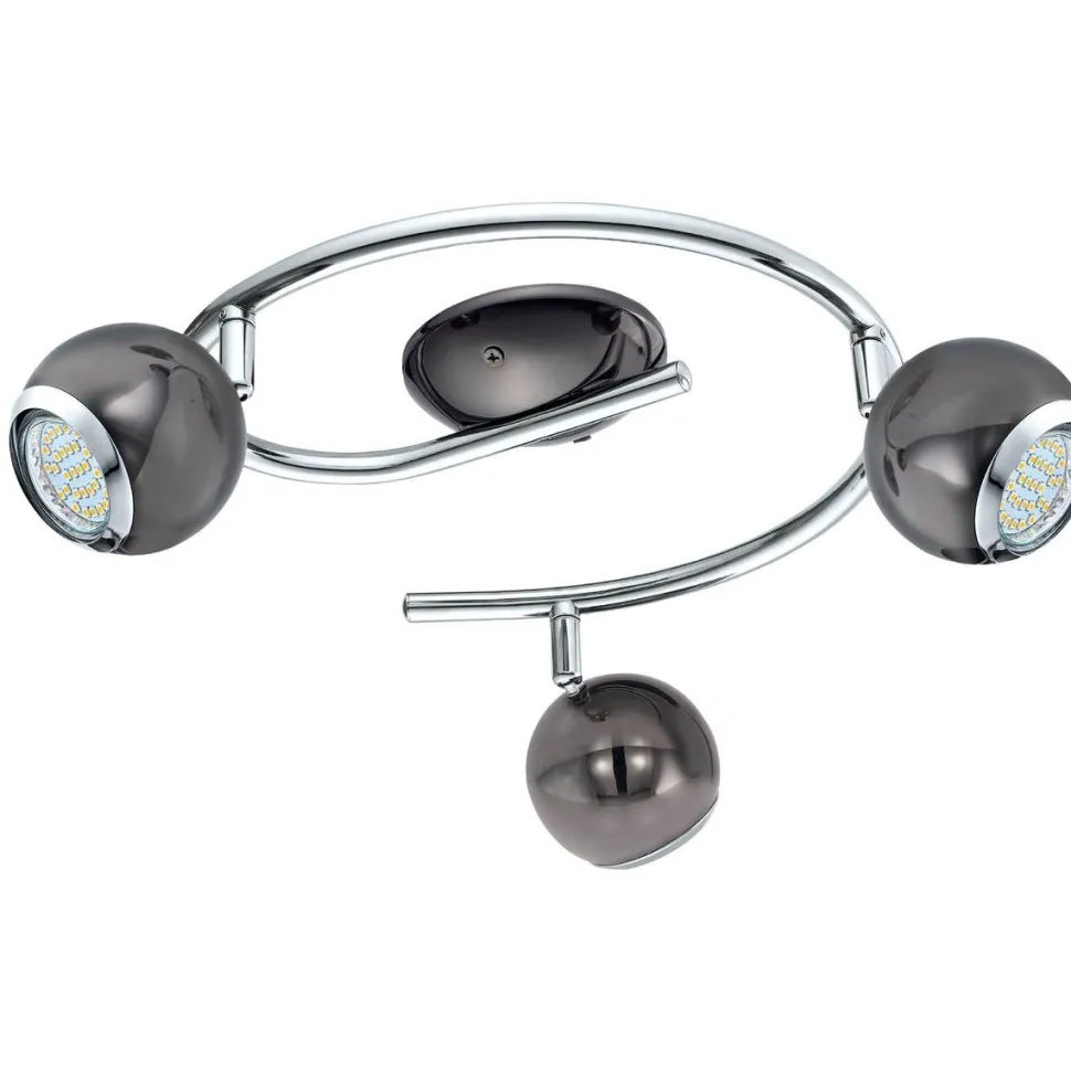 LED-Spottivalaisin Eglo Bimeda 3-osainen musta/nikkeli