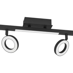 LED-Spottivalaisin Eglo Cardillio 2 2-osainen 38,5x8,5x17,5cm musta/valkoinen
