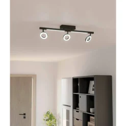 LED-Spottivalaisin Eglo Cardillio 2 3-osainen 38,5x8,5x17,5cm musta/valkoinen