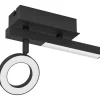 LED-Spottivalaisin Eglo Cardillio 2 2.2W 22,5x6,5x16,5cm musta/valkoinen