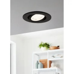 LED-Spottivalaisin Eglo connect.z Saliceto-Z 8,8cm 5W upotettava musta