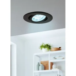 LED-Spottivalaisin Eglo connect.z Saliceto-Z 8,8cm 5W upotettava musta