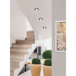 LED-Spottivalaisin Eglo Salabate Ø8,8cm 2700K musta alasvalo