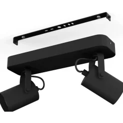 LED-Spottivalaisin Eglo Sorego 2-osainen 28x10x12cm musta