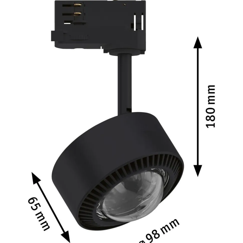 LED-spottivalaisin kiskoon Paulmann ProRail3 Aldan, 4000K, himmennettävä, hopea