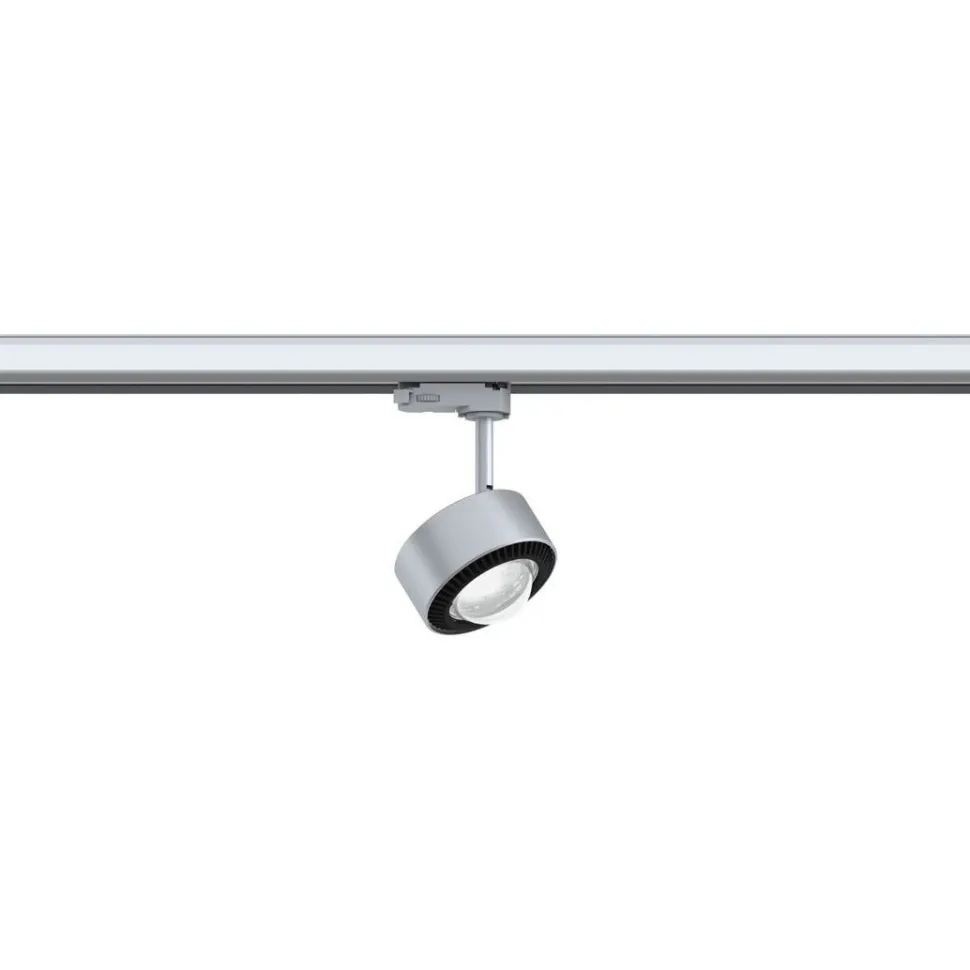LED-spottivalaisin kiskoon Paulmann ProRail3 Aldan, 4000K, himmennettävä, hopea