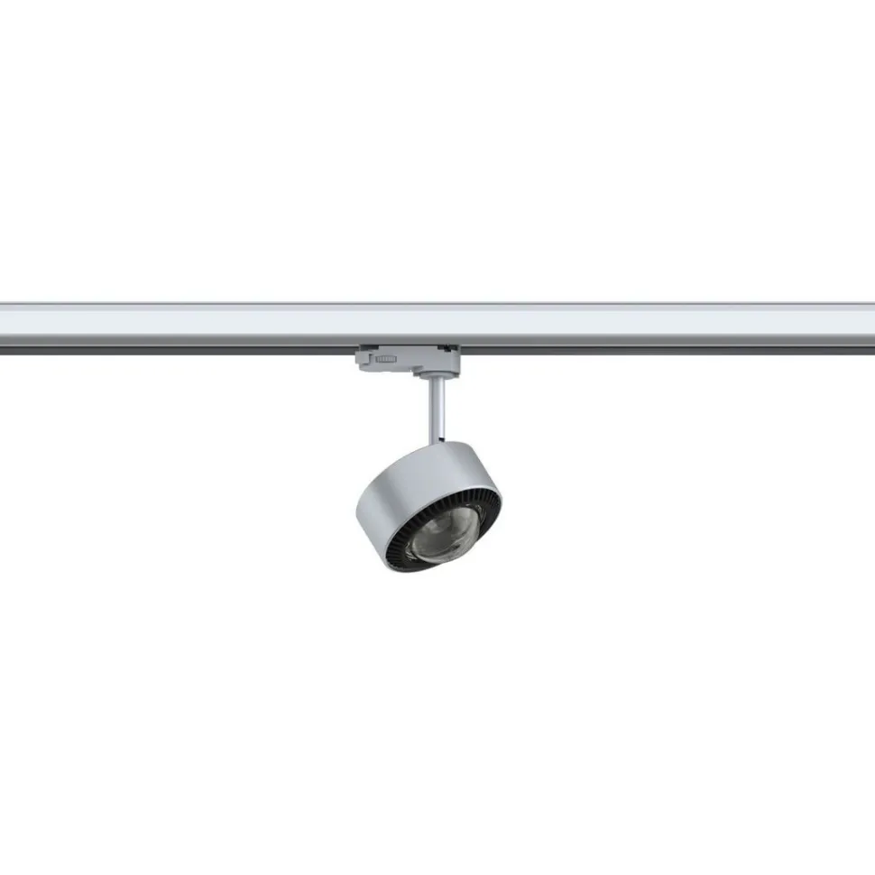 LED-spottivalaisin kiskoon Paulmann ProRail3 Aldan, 4000K, himmennettävä, hopea