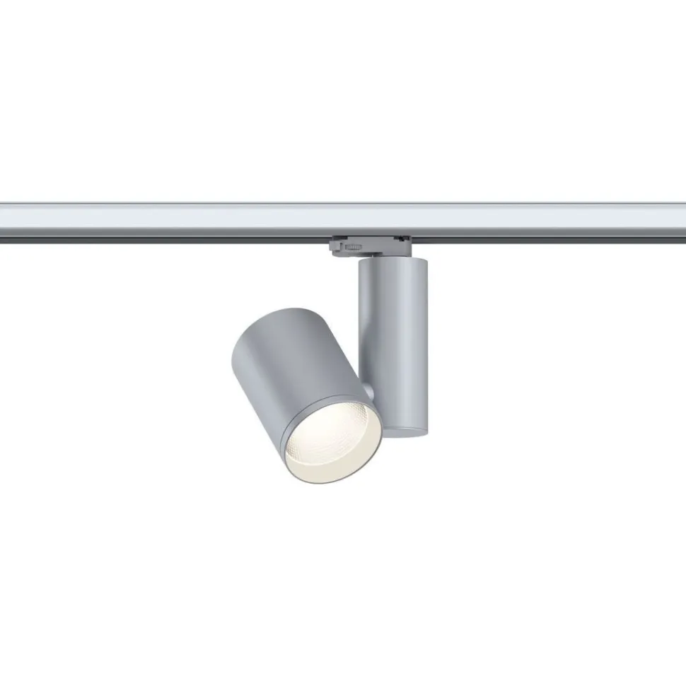 LED-spottivalaisin kiskoon Paulmann ProRail3 Zeuz, 60°, 4000K, himmennettävä, hopea