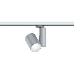 LED-spottivalaisin kiskoon Paulmann ProRail3 Zeuz, 60°, 4000K, himmennettävä, hopea