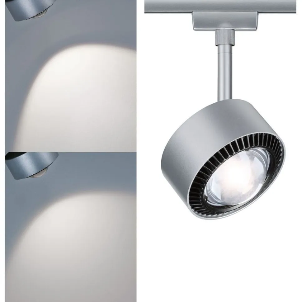 LED-spottivalaisin kiskoon Paulmann URail Aldan, 4000K, himmennettävä, mattakromi