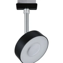 LED-Spottivalaisin kiskoon Paulmann URail Circle 147mm 4000K himmennettävä mattamusta/kromi
