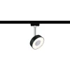 LED-Spottivalaisin kiskoon Paulmann URail Circle 147mm 2700K himmennettävä mattamusta/kromi