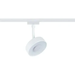 LED-spottivalaisin kiskoon Paulmann URail Circle Ø100mm 3-Step-Dim 210lm 5W 3000K himmennettävä signaalivalkoinen