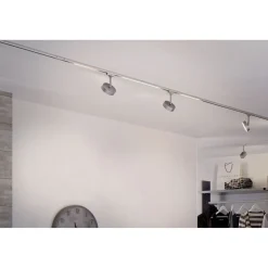 LED-spottivalaisin kiskoon Paulmann URail Circle Ø100mm 3-Step-Dim 210lm 5W 3000K himmennettävä signaalivalkoinen