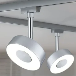 LED-spottivalaisin kiskoon Paulmann URail Circle Ø100mm 3-Step-Dim 220lm 5W 4000K himmennettävä signaalivalkoinen