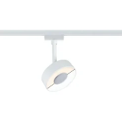 LED-spottivalaisin kiskoon Paulmann URail Circle, säädettävä värilämpötila, mattakromi