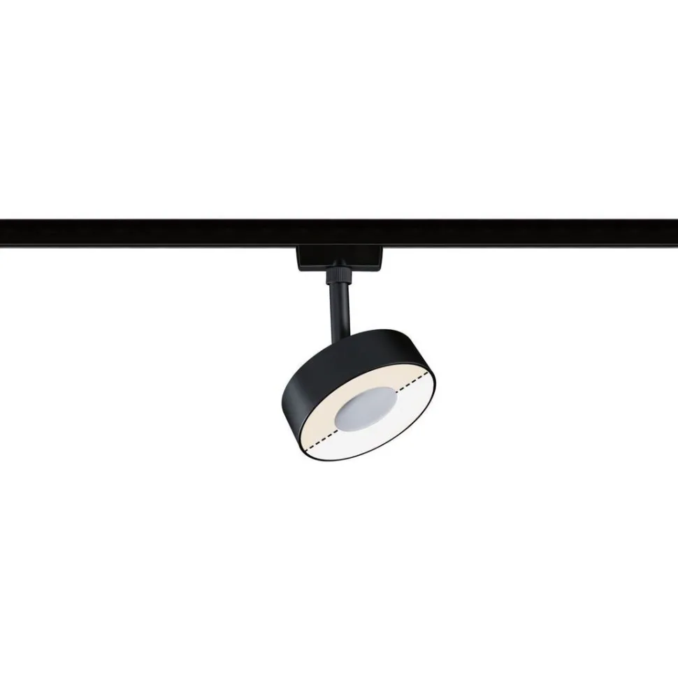 LED-spottivalaisin kiskoon Paulmann URail Circle, säädettävä värilämpötila, mattakromi