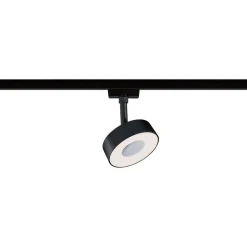 LED-spottivalaisin kiskoon Paulmann URail Circle, säädettävä värilämpötila, mattakromi