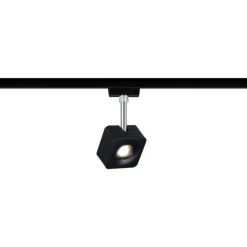LED-spottivalaisin kiskoon Paulmann URail Cube, 2700K, himmennettävä, mattakromi