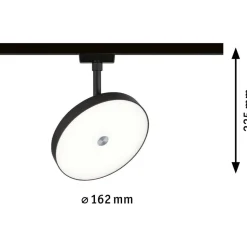 LED-spottivalaisin kiskoon Paulmann URail Hildor, 4000K, himmennettävä, mattakromi