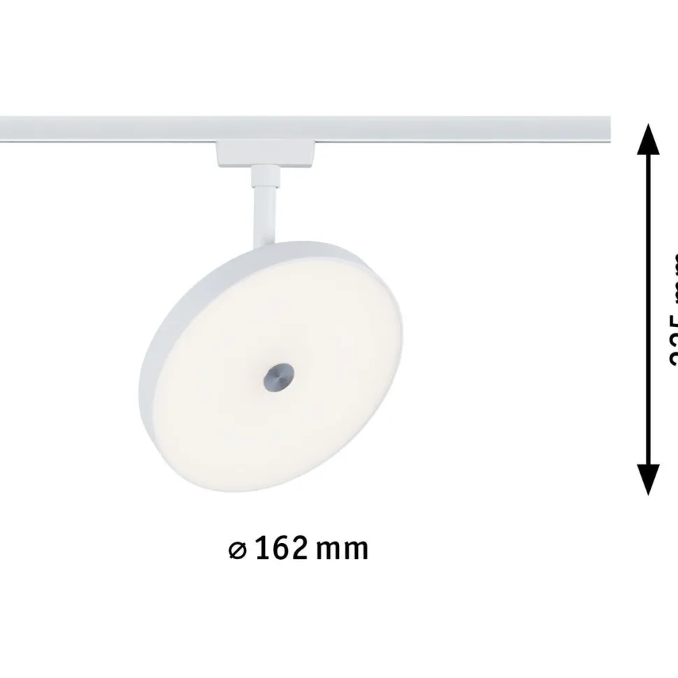 LED-spottivalaisin kiskoon Paulmann URail Hildor, 3000K, himmennettävä, mattakromi