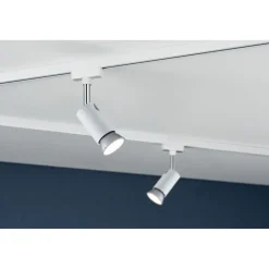 LED-spottivalaisin kiskoon Paulmann URail Pure I, GU10, max.10W, himmennettävä, mattakromi