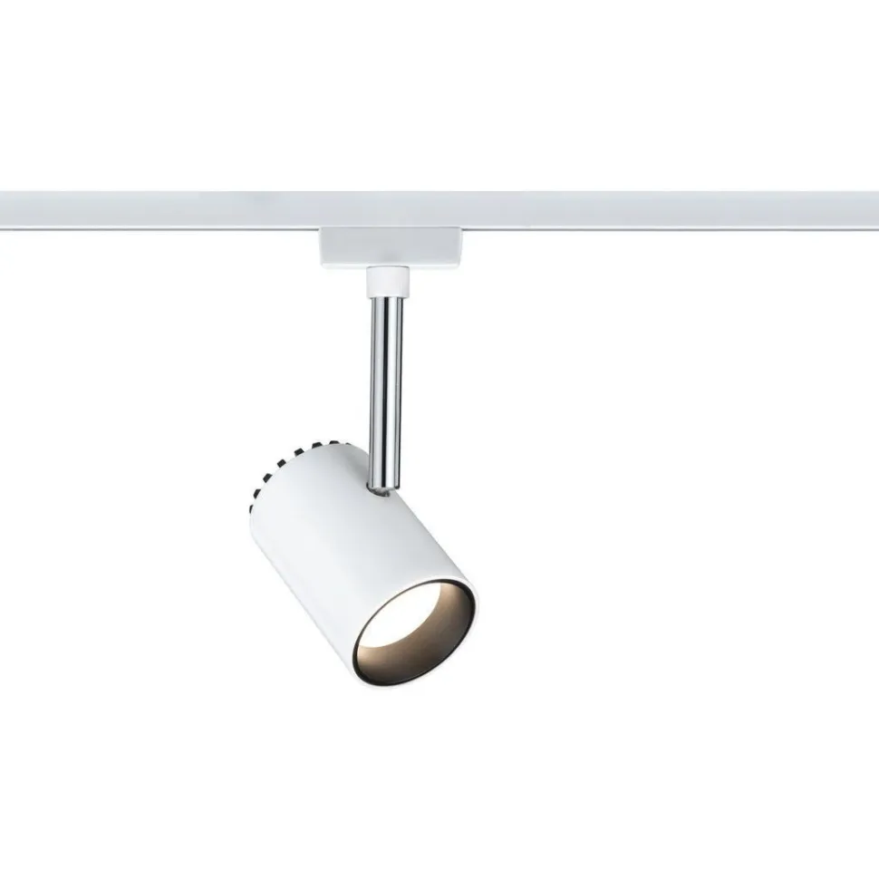 LED-spottivalaisin kiskoon Paulmann URail Shine, 2700K, mattakromi