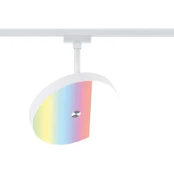 LED-spottivalaisin kiskoon Paulmann URail Smart Home Zigbee 3.0 Hildor, Ø18cm, 500lm, 7.5W, RGBW+, himmennettävä, 230V, mattamusta