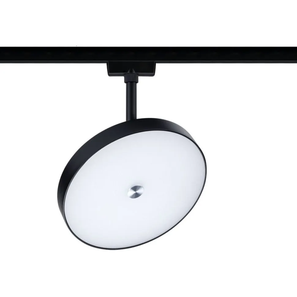 LED-spottivalaisin kiskoon Paulmann URail Smart Home Zigbee 3.0 Hildor, Ø18cm, 500lm, 7.5W, RGBW+, himmennettävä, 230V, mattamusta