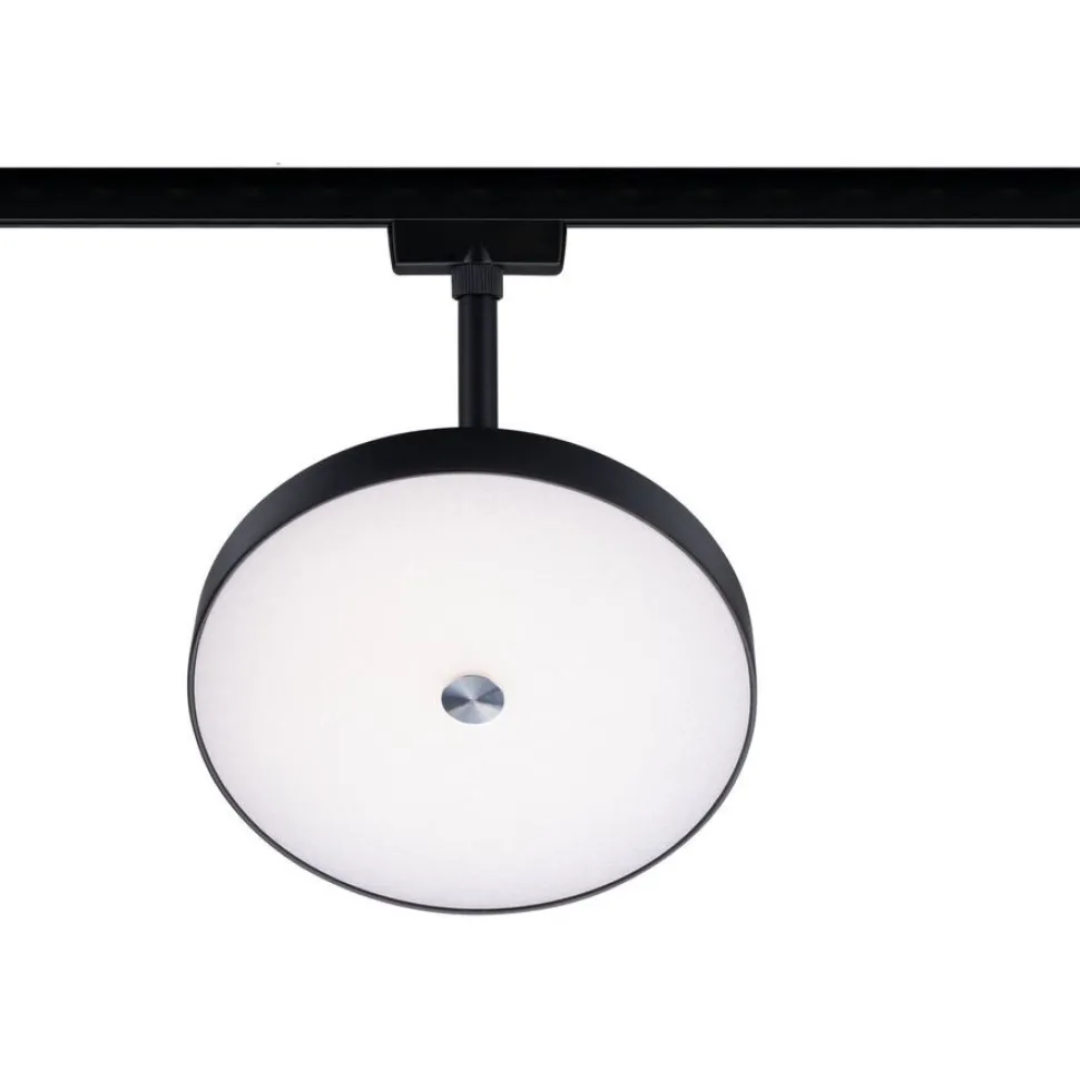 LED-spottivalaisin kiskoon Paulmann URail Smart Home Zigbee 3.0 Hildor, Ø18cm, 500lm, 7.5W, RGBW+, himmennettävä, 230V, mattamusta