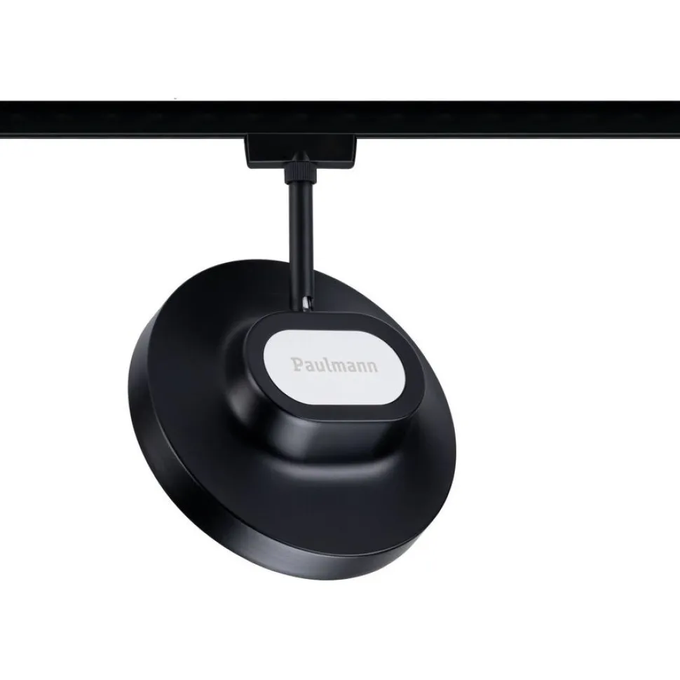 LED-spottivalaisin kiskoon Paulmann URail Smart Home Zigbee 3.0 Hildor, Ø18cm, 500lm, 7.5W, RGBW+, himmennettävä, 230V, mattamusta