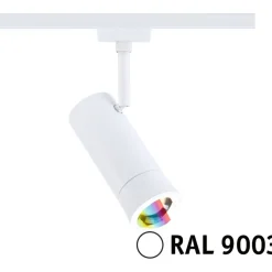 LED-spottivalaisin kiskoon Paulmann URail Smart Home Zigbee 3.0 Tarie, Ø6cm, 230lm, 4.5W, RGBW+, himmennettävä, 230V, mattamusta