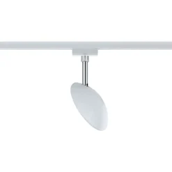 LED-spottivalaisin kiskoon Paulmann URail Sphere, 2700K, himmennettävä, mattakromi