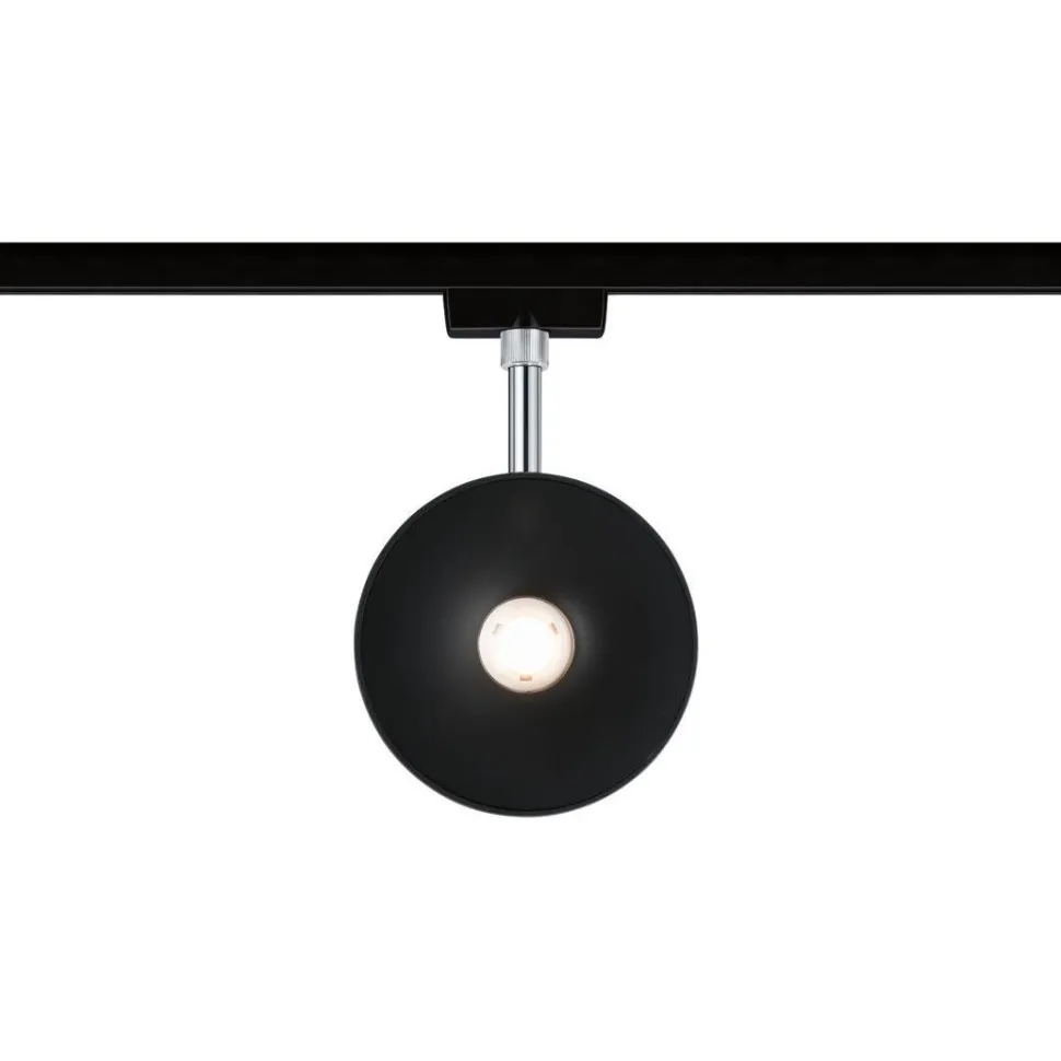LED-spottivalaisin kiskoon Paulmann URail Sphere, 2700K, himmennettävä, mattakromi